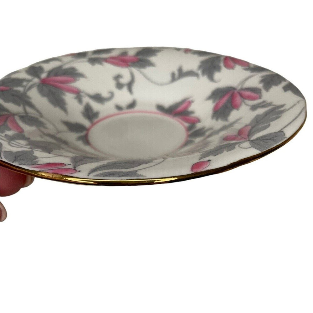Antique Royal Grafton Ashley Pink Bone China Teacup & Saucer Set 1940s - Picture 8 of 10